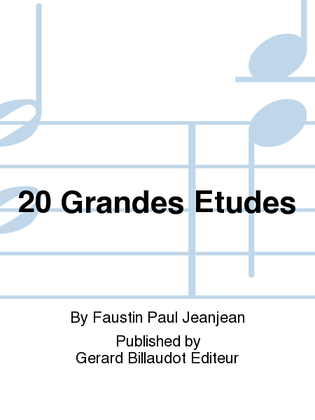 Book cover for 20 Grandes Etudes