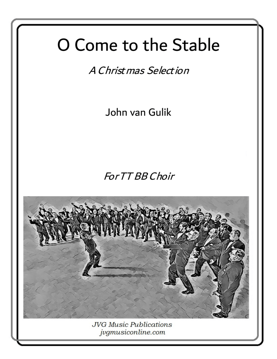 O Come to the Stable - TTBB choir TTBB scores gallery preview page 1
