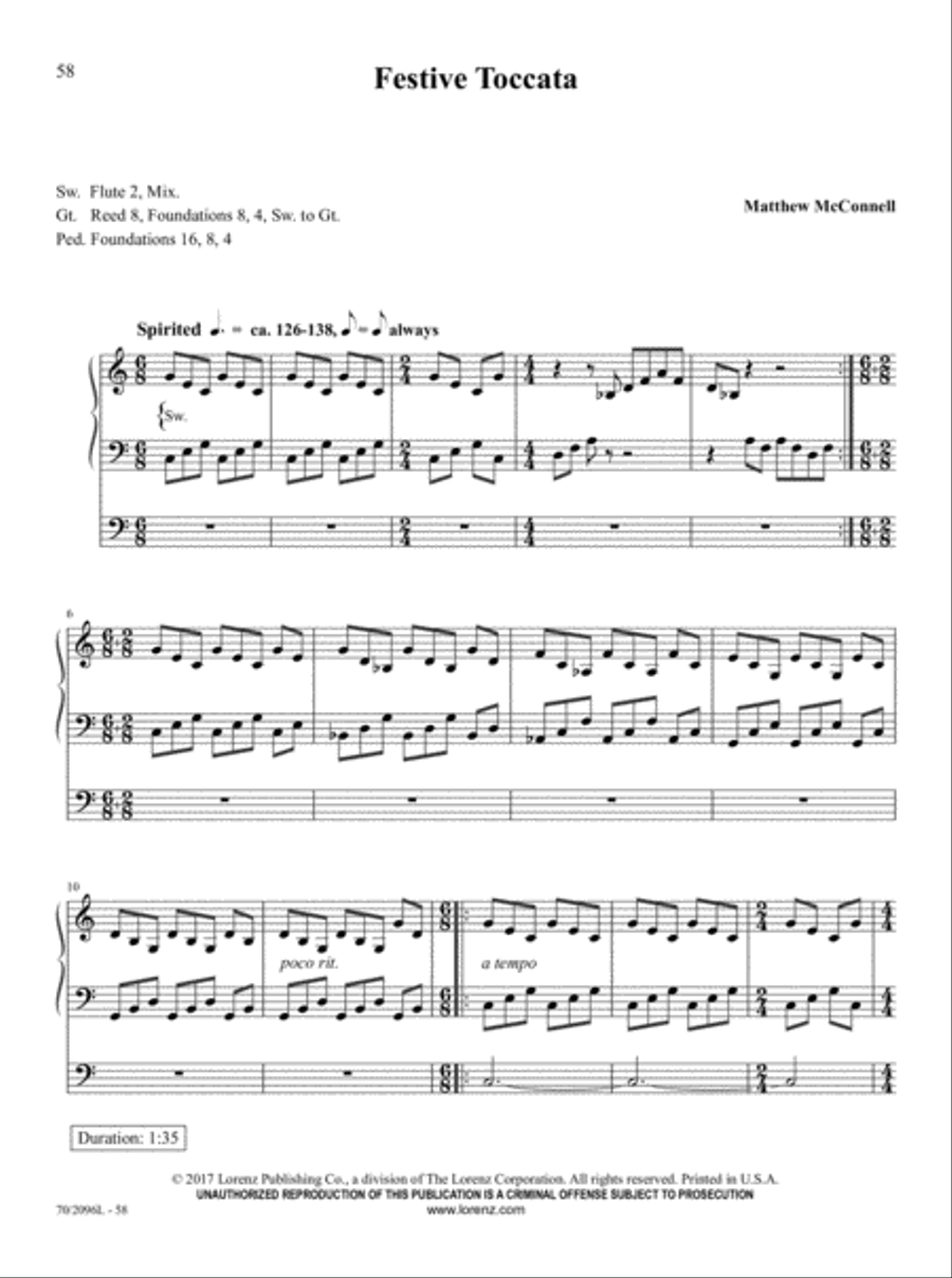 The Organist's Library, Vol. 63 Organ Solo scores gallery preview page 19