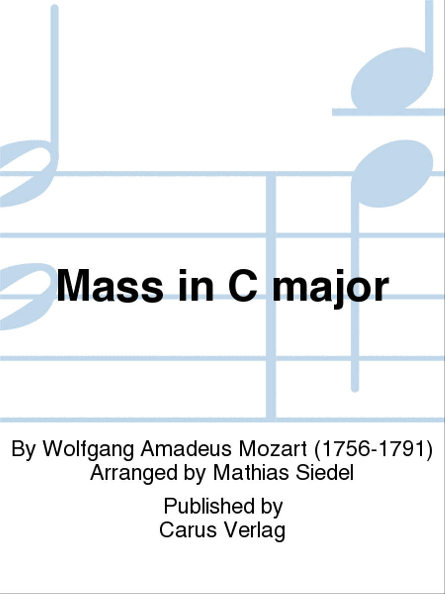 Mass in C Major Mass in C Major 4-Part scores gallery preview page 1