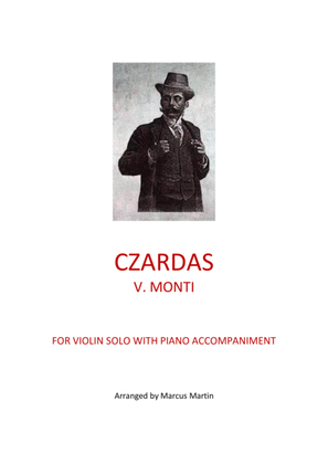 Book cover for Monti's Czardas for Violin and Piano