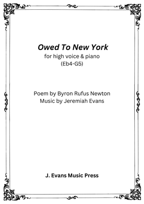 Book cover for Owed to New York