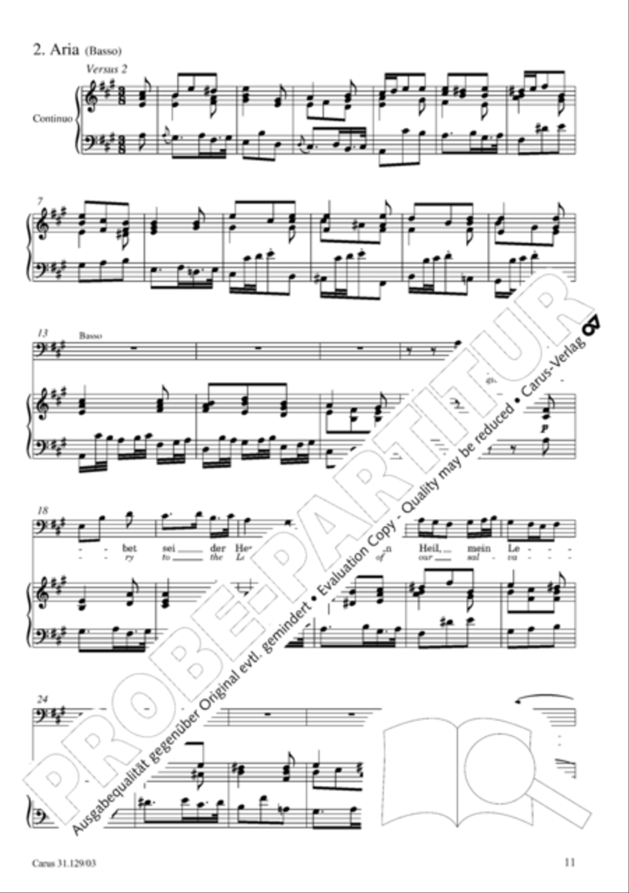 All glory to the Lord, our God (Gelobet sei der Herr, mein Gott) 4-Part scores gallery preview page 14