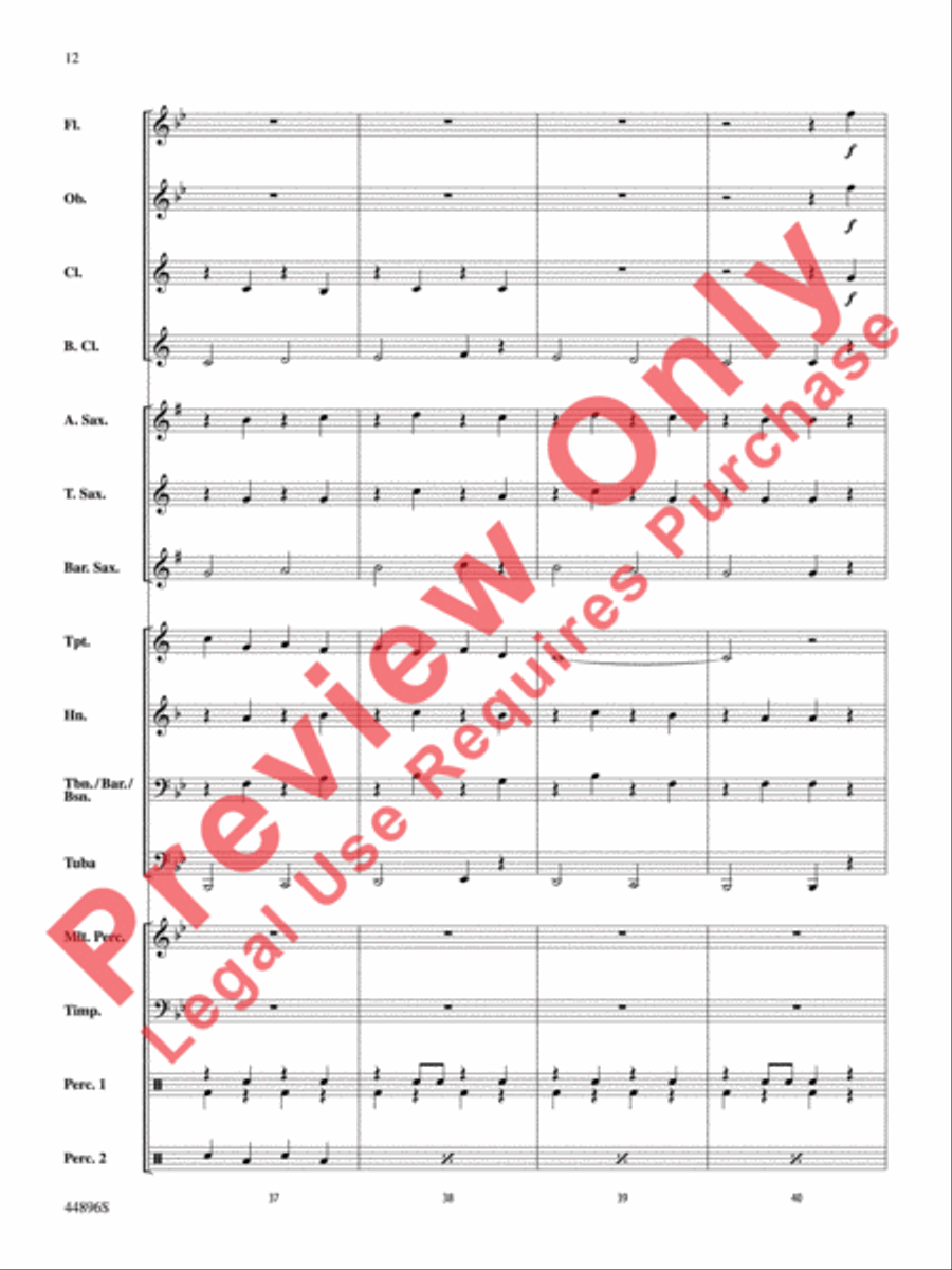 Promenade Promenade Concert Band scores gallery preview page 13
