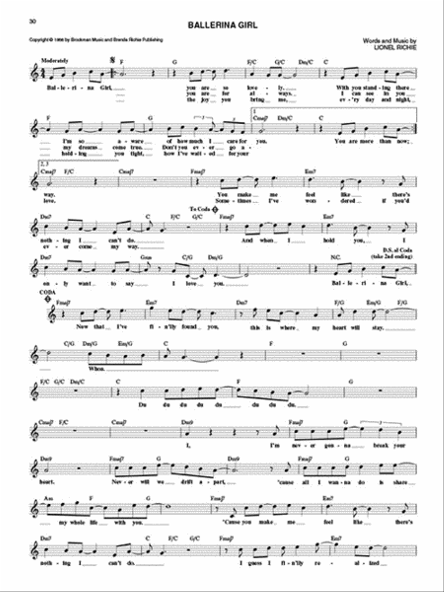 The Best Rock Pop Fake Book Piano scores gallery preview page 4