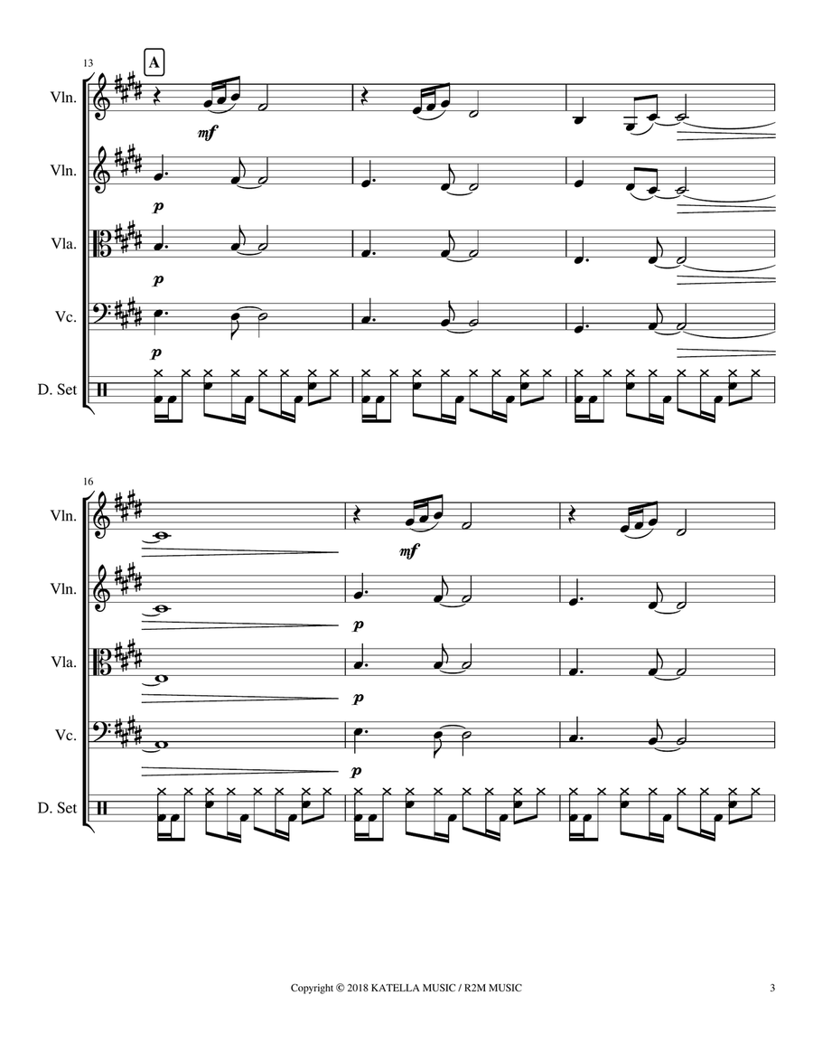 Lone Sal Bug String Quartet scores gallery preview page 3