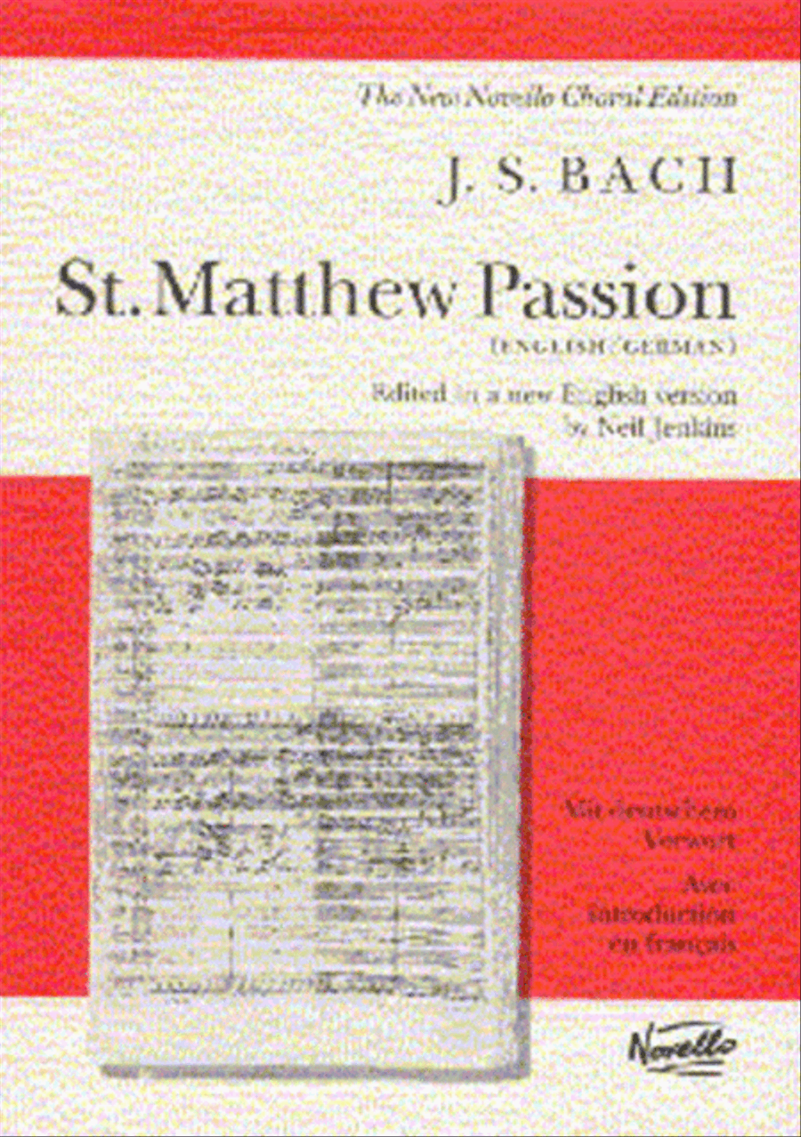 St. Matthew Passion 4-Part scores gallery preview page 1