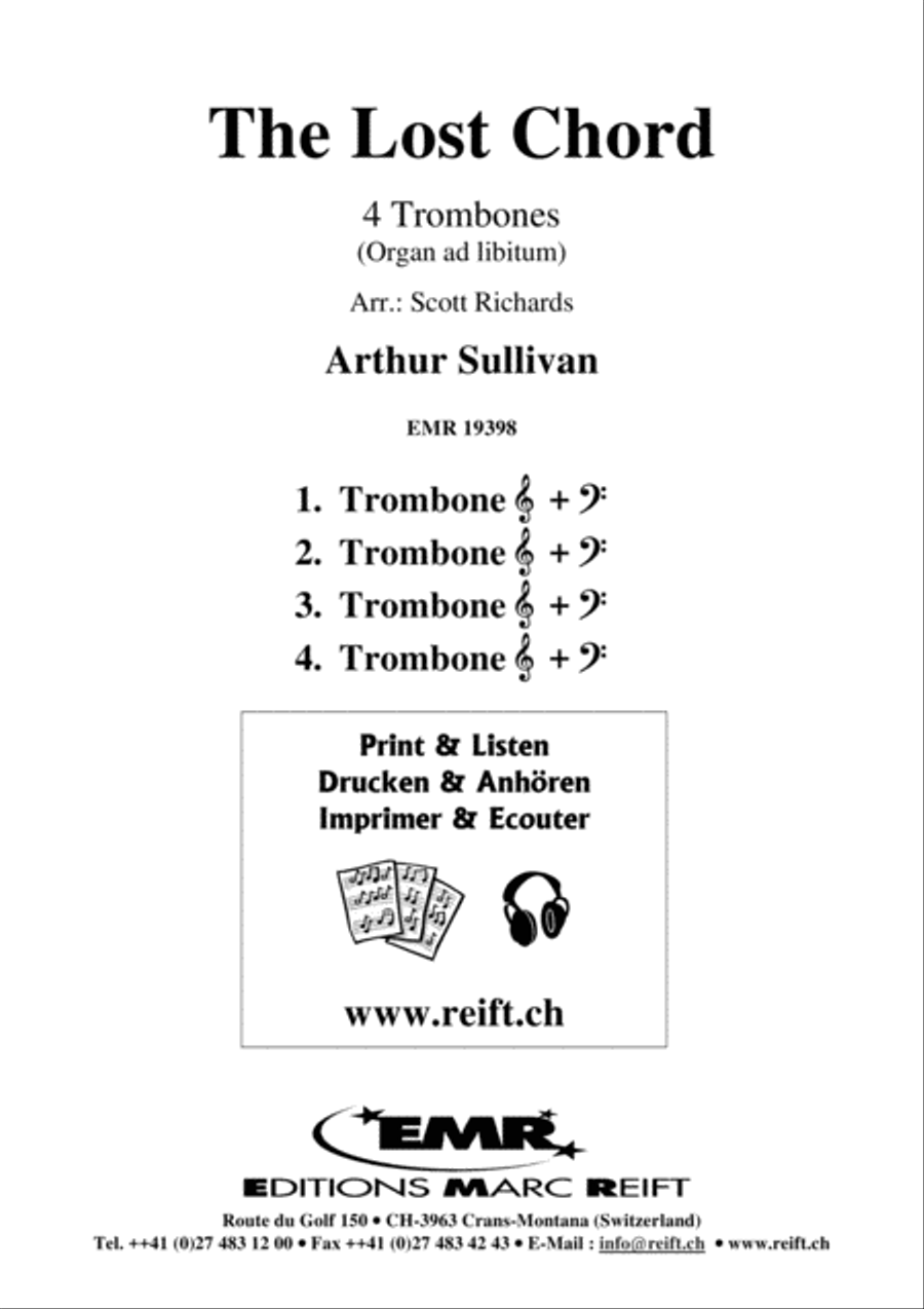 The Lost Chord Trombone Quartet scores gallery preview page 2
