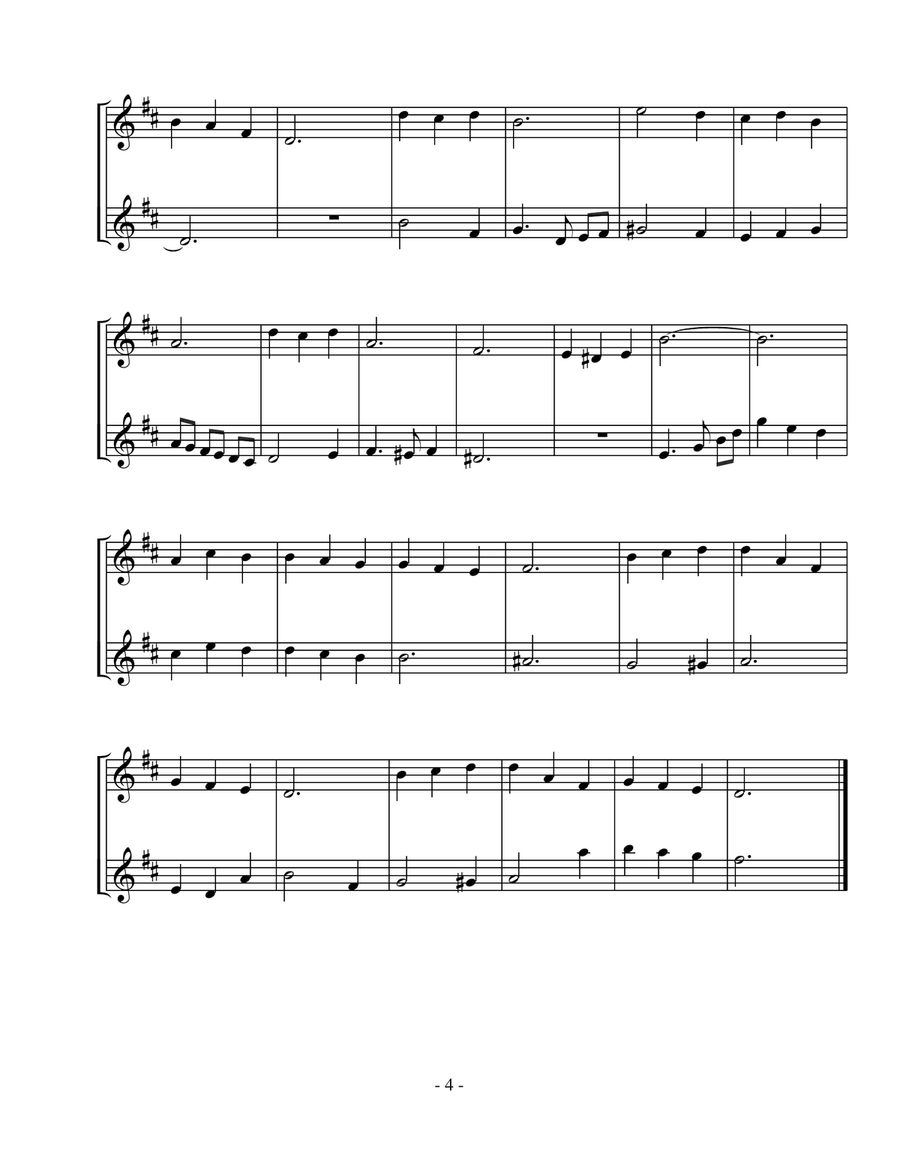 Twelve Recorder Duets Woodwind Duet scores gallery preview page 4