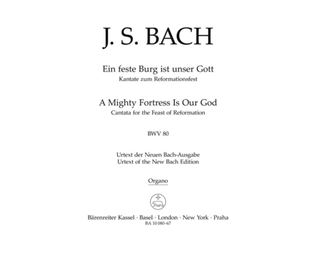 Book cover for A Mighty Fortress is Our God, BWV 80