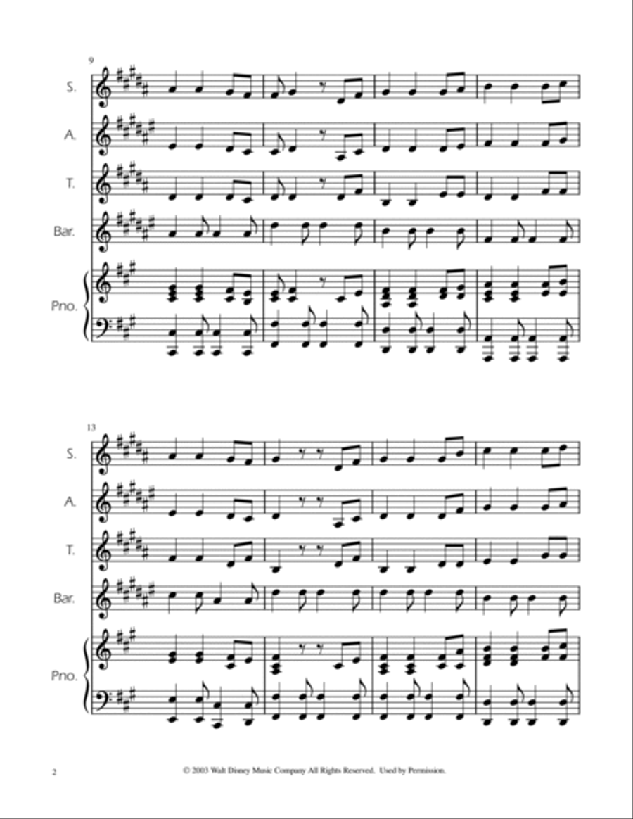 He's A Pirate Saxophone Quartet scores gallery preview page 2