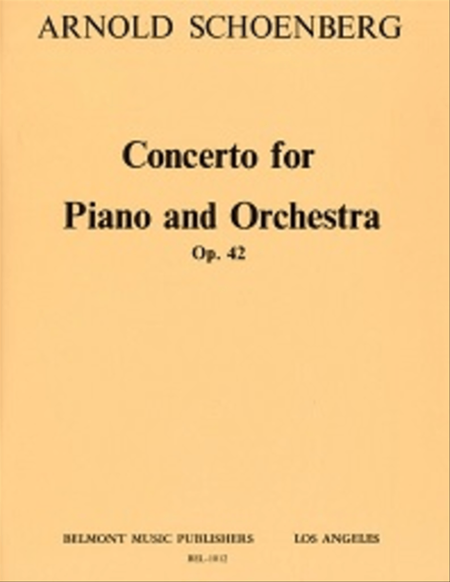 Concerto for Piano and Orchestra, Op. 42 Orchestra scores gallery preview page 1