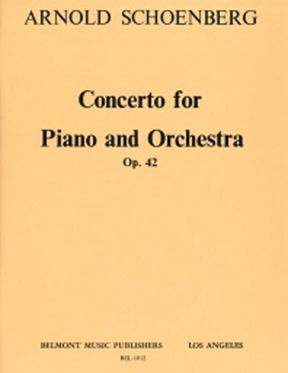 Book cover for Concerto for Piano and Orchestra, Op. 42