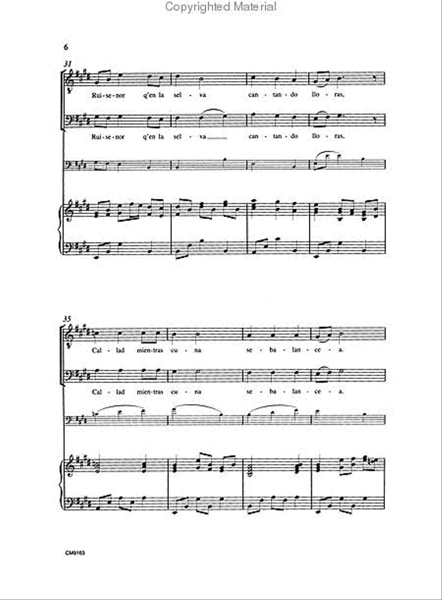 <br>Sheet music extract