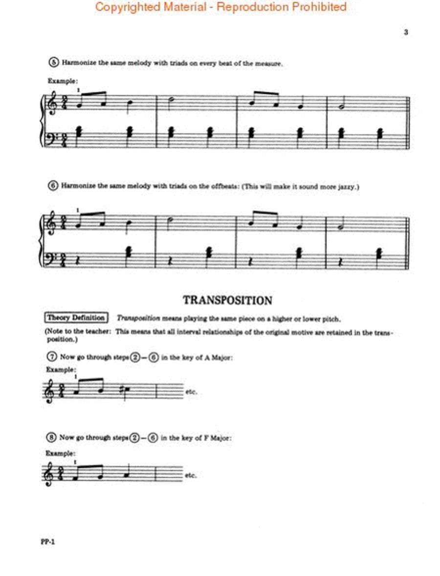 Learn To Harmonize And Transpose At The Keyboard - Beginning Level