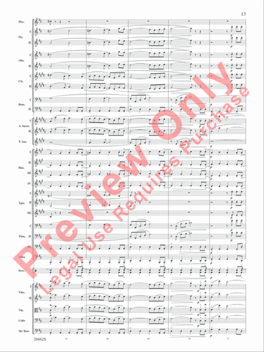 Blue Tango Blue Tango Full Orchestra scores gallery preview page 14