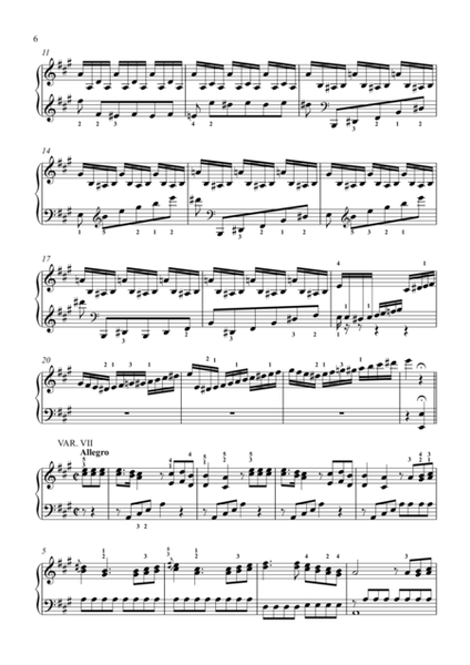 8 Variations in A major on "Come un agnello" from "Fra i due litiganti il terzo gode" by Giuseppe Sarti, K 460