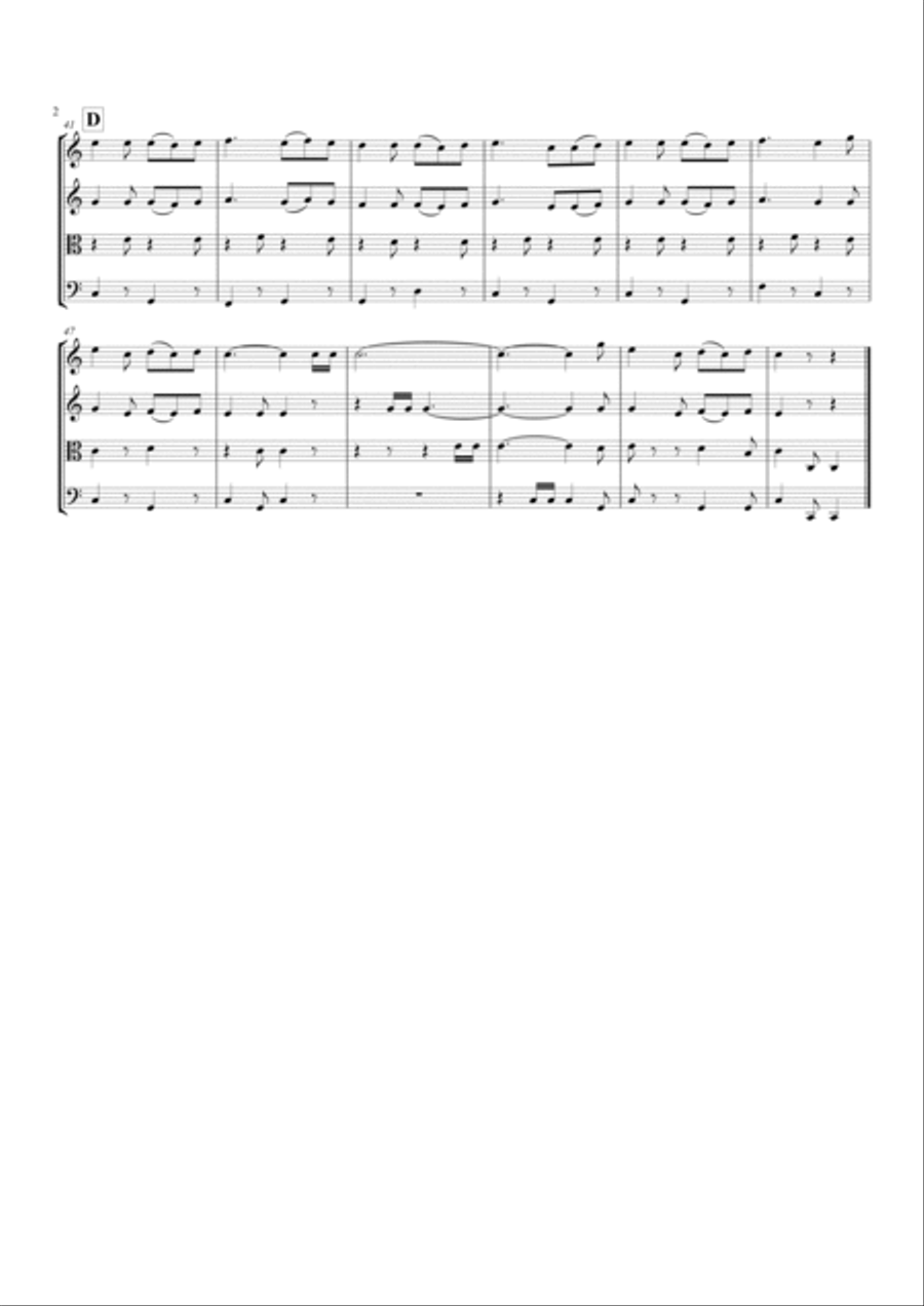 Songs for an Occasion String Quartet scores gallery preview page 3