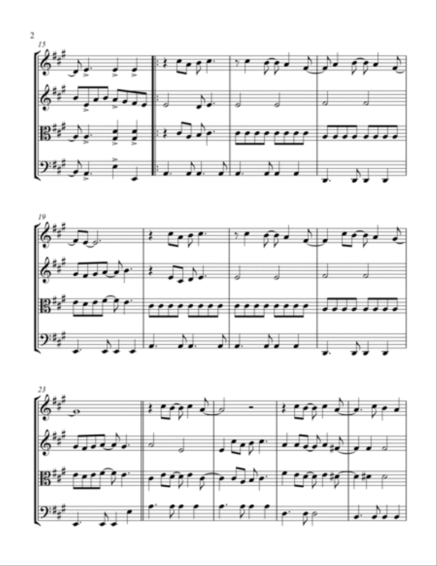 Here Comes The Sun Here Comes The Sun String Quartet scores gallery preview page 2