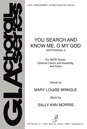 Book cover for You Search and Know Me, O My God