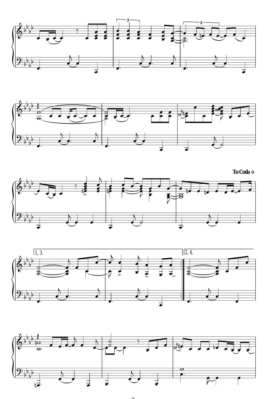I've Got To See You Again Piano Solo scores gallery preview page 2