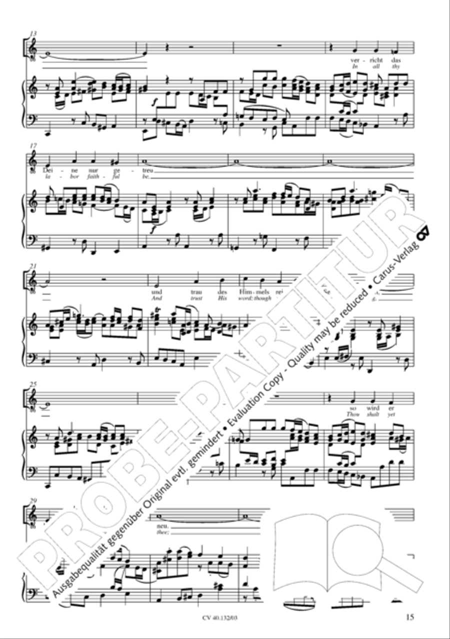 All those who seek God's sov'reign guidance (Wer nur den lieben Gott lasst walten) 4-Part scores gallery preview page 16