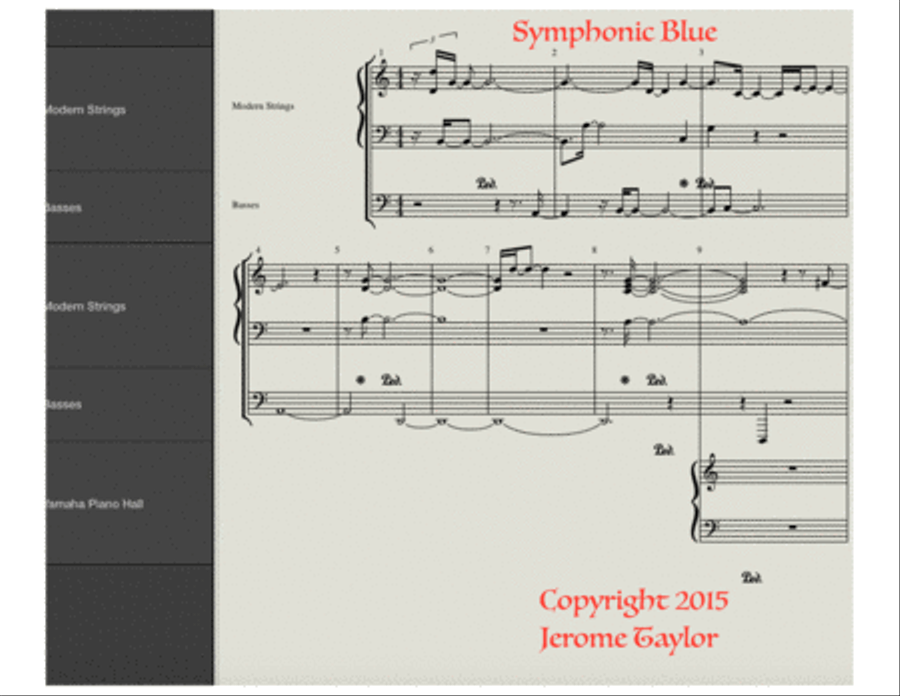 Symphonic Blue Part 1 Small Ensemble scores gallery preview page 1