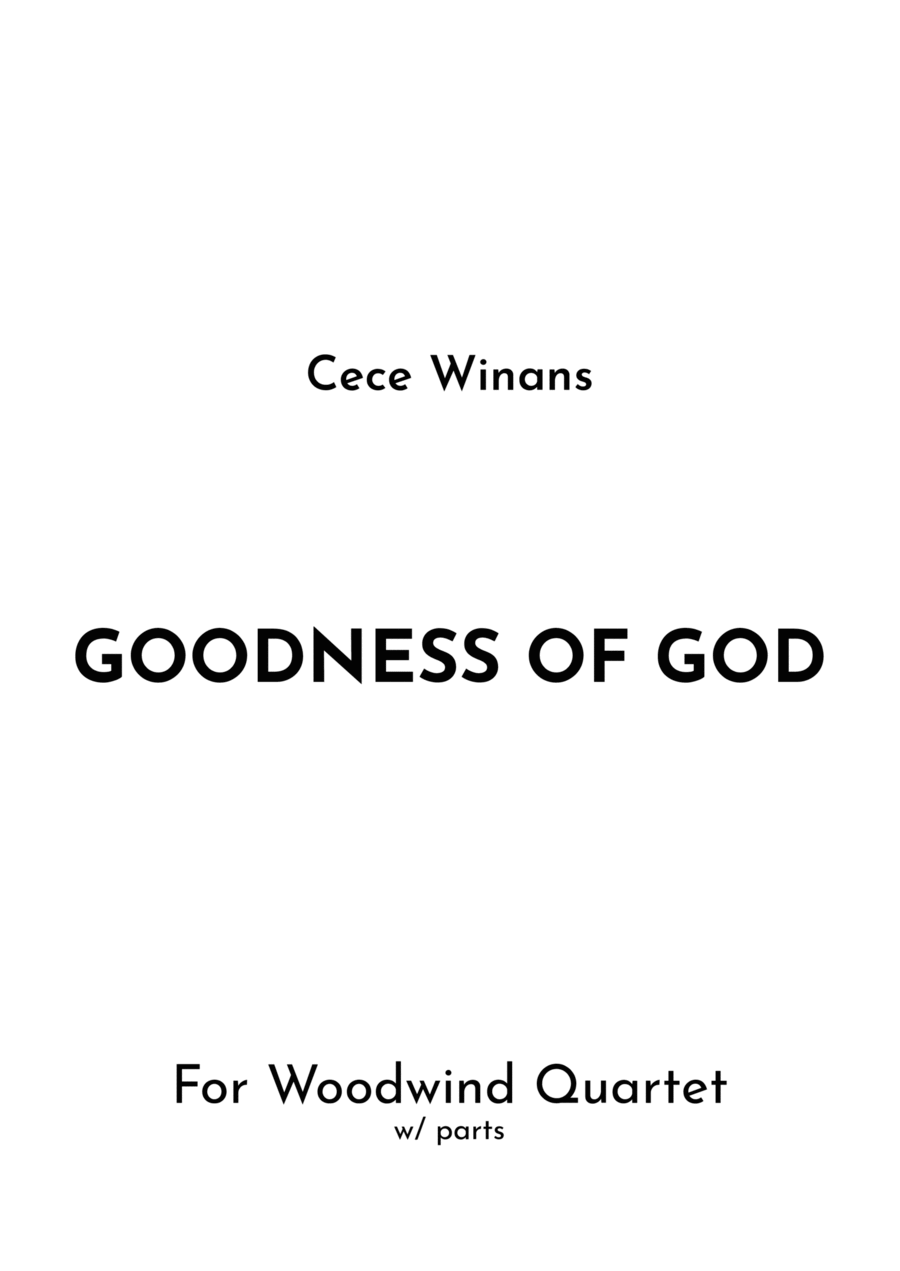 Goodness Of God Woodwind Quartet scores gallery preview page 1