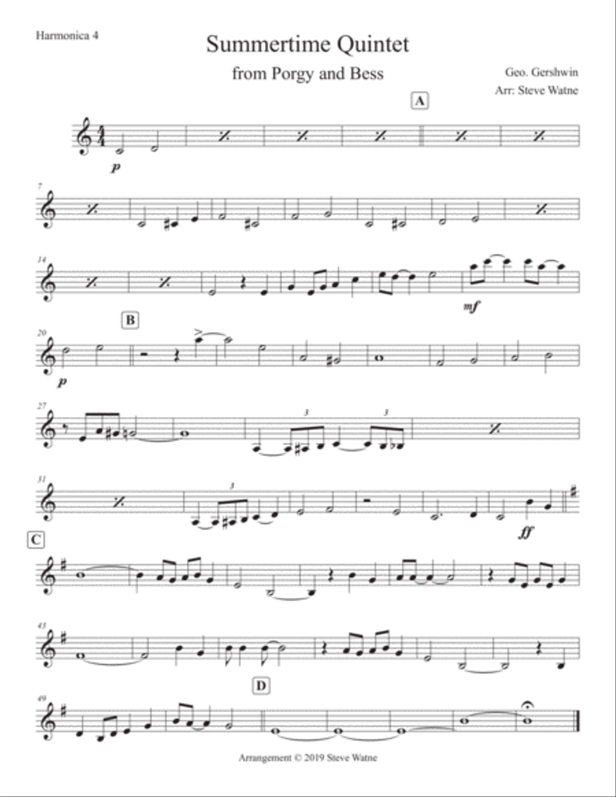 Summertime Summertime Small Ensemble scores gallery preview page 5