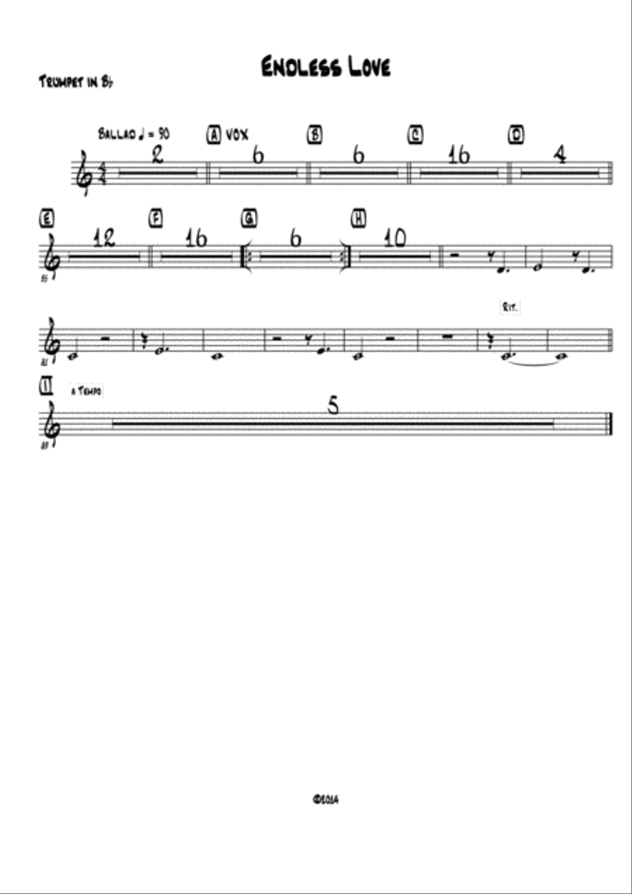 Endless Love Endless Love Large Ensemble scores gallery preview page 1