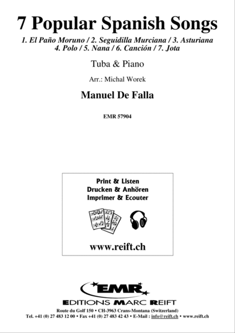 7 Popular Spanish Songs Tuba scores gallery preview page 2