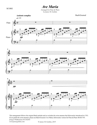 Bach-Gounod: Ave Maria for Flute & Piano