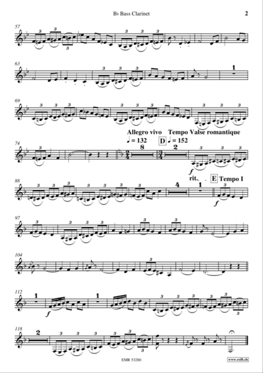 Mirabell Bass Clarinet scores gallery preview page 3