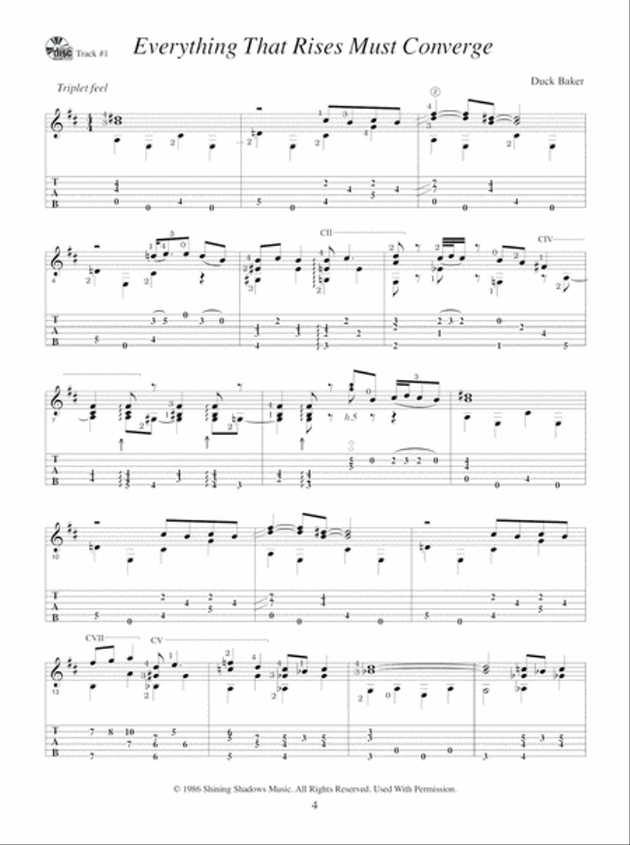 MBGU Fingerstyle Curriculum: Best Contemporary Solos Fingerpicking Guitar scores gallery preview page 6