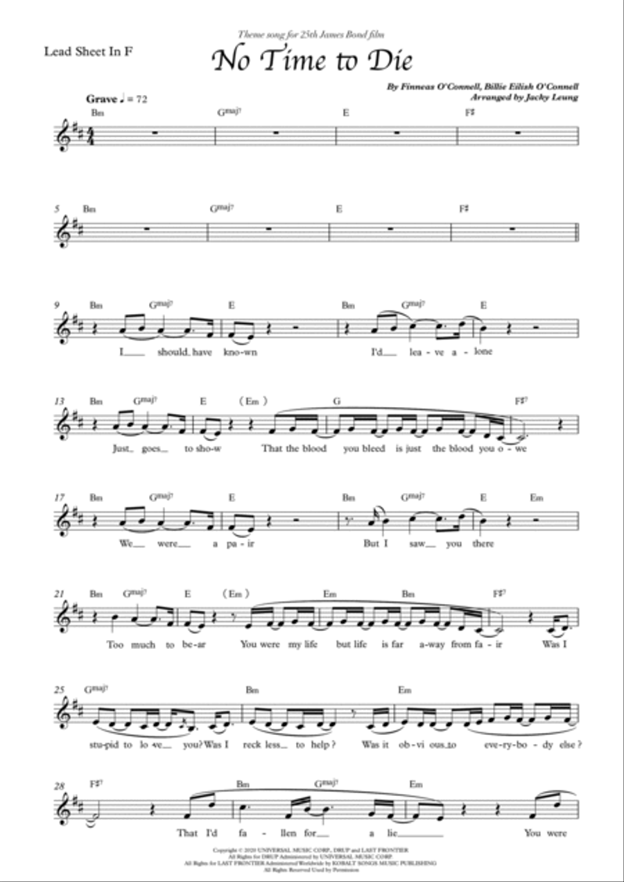 No Time To Die Horn Solo scores gallery preview page 2