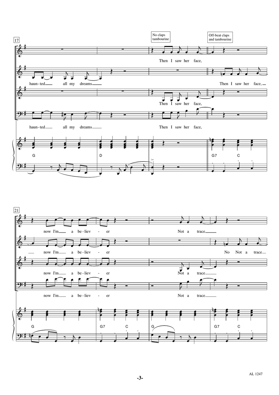 I'm A Believer Choir scores gallery preview page 3