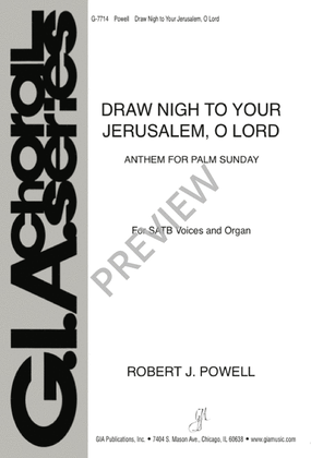 Book cover for Draw Nigh to Your Jerusalem, O Lord