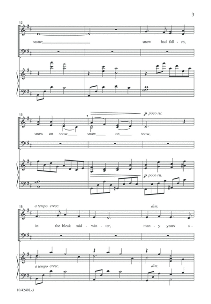 In the Bleak Midwinter In the Bleak Midwinter 4-Part scores gallery preview page 3