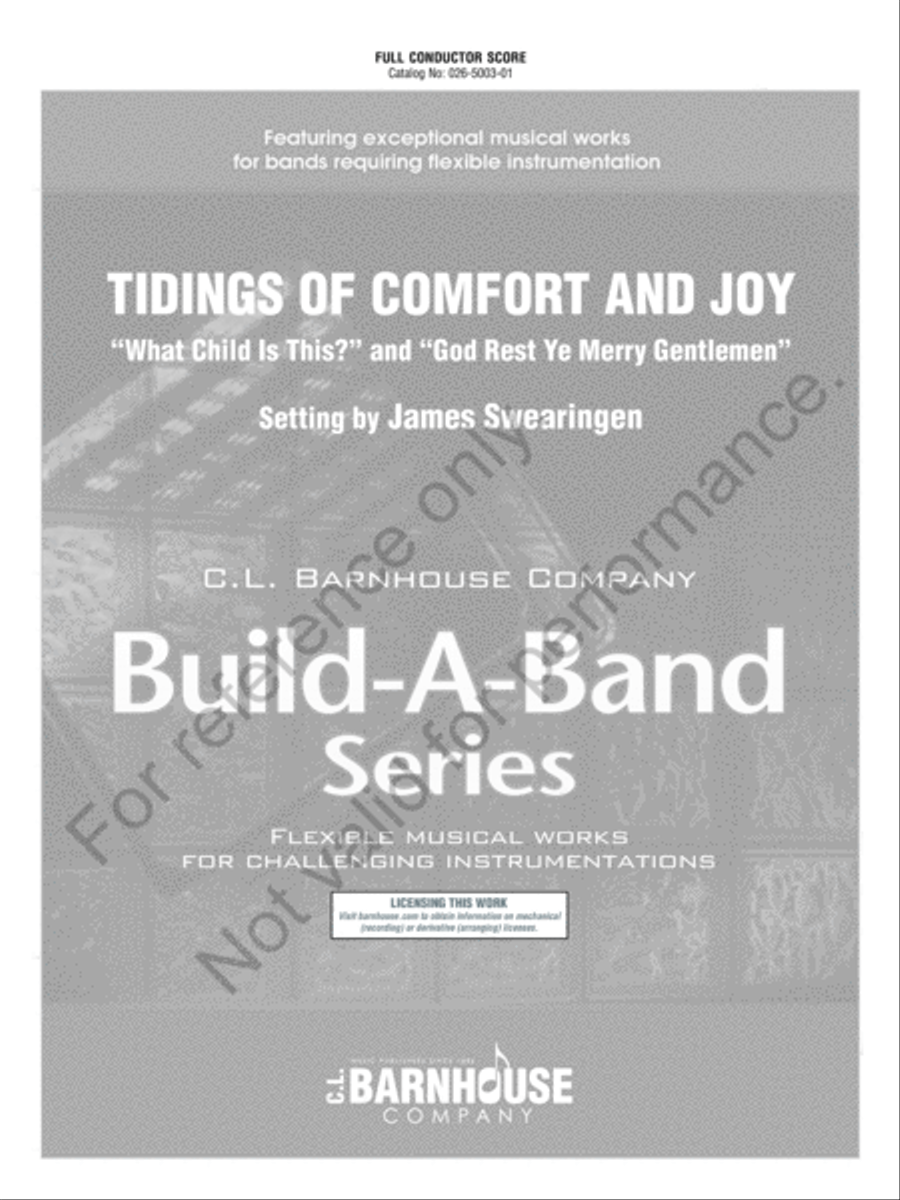Tidings Of Comfort And Joy Concert Band scores gallery preview page 2