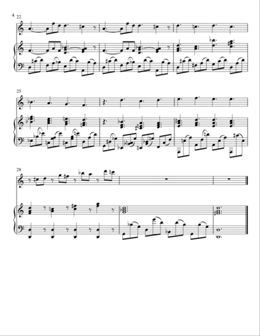 Mozart - Lacrimosa (Piano and Violin) Small Ensemble scores gallery preview page 4
