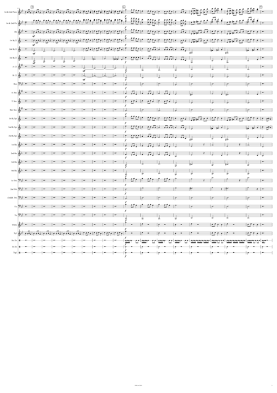 Carol of the Bells Concert Band scores gallery preview page 3