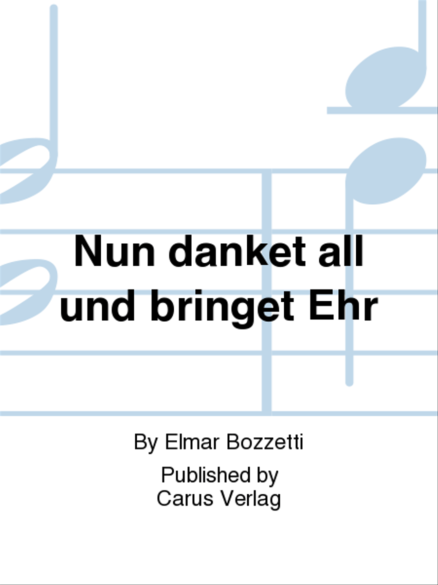 Nun danket all und bringet Ehr 4-Part scores gallery preview page 1