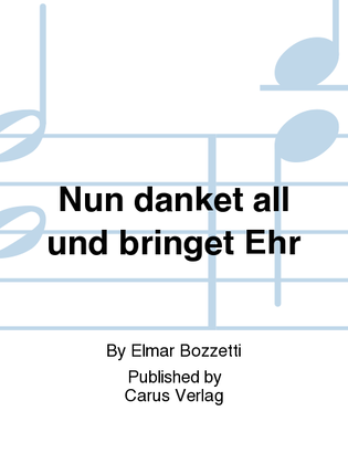 Book cover for Nun danket all und bringet Ehr