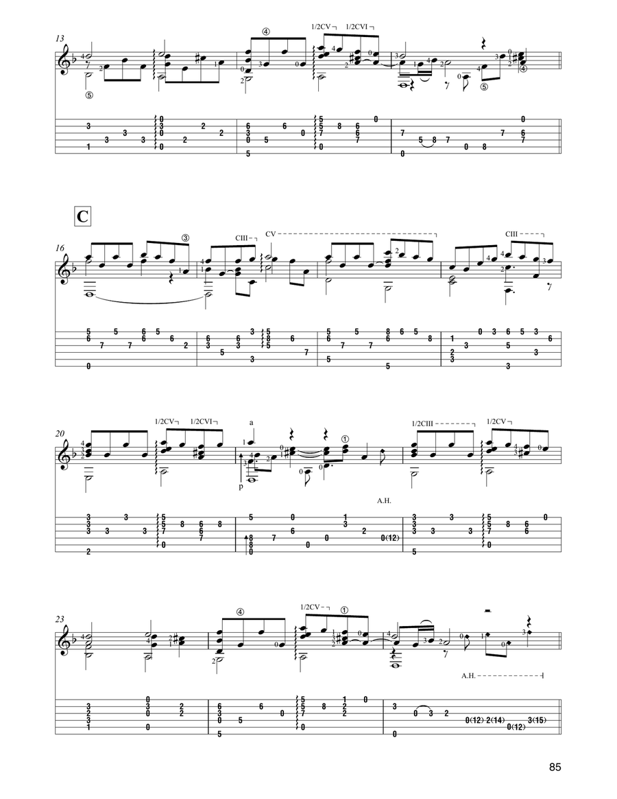 Theme from Schindler's List (arr. David Jaggs) Acoustic Guitar scores gallery preview page 2