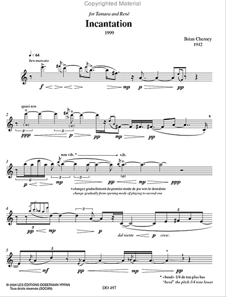 Incantation Flute Solo scores gallery preview page 2