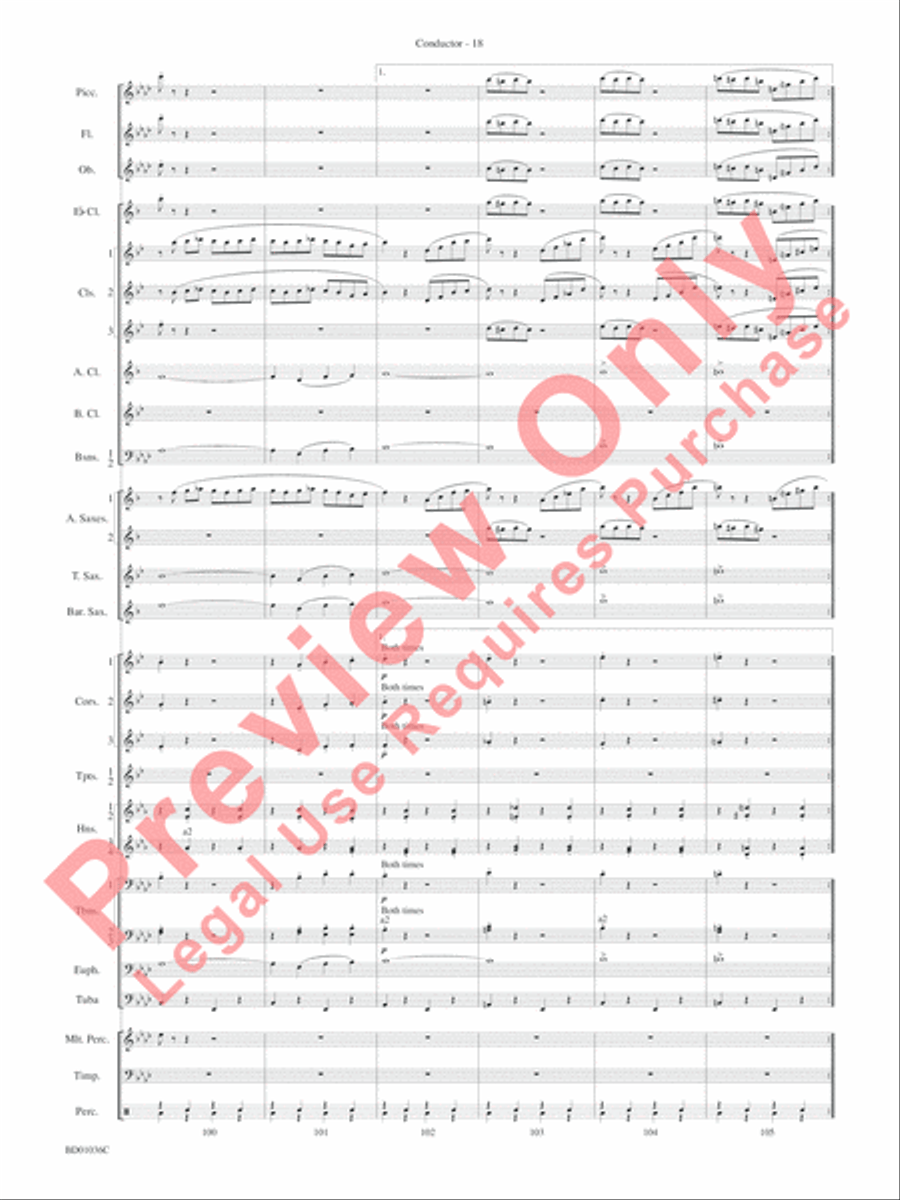 Fiddle-Faddle Concert Band scores gallery preview page 20