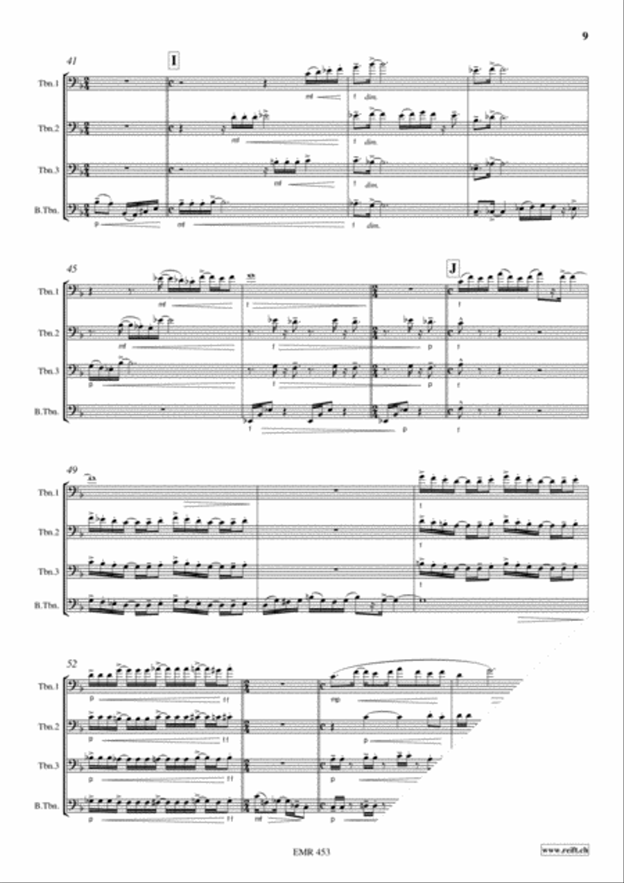 Suite Trombone Quartet scores gallery preview page 9