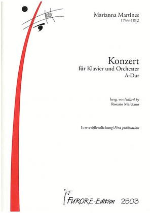 Book cover for Konzert fur Klavier und Orchester A-Dur