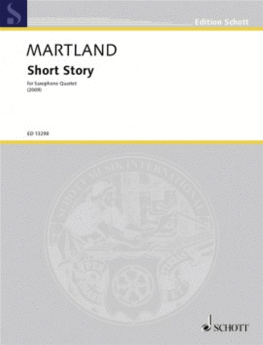 Short Story For Saxophone Quartet Saxophone Quartet scores gallery preview page 1