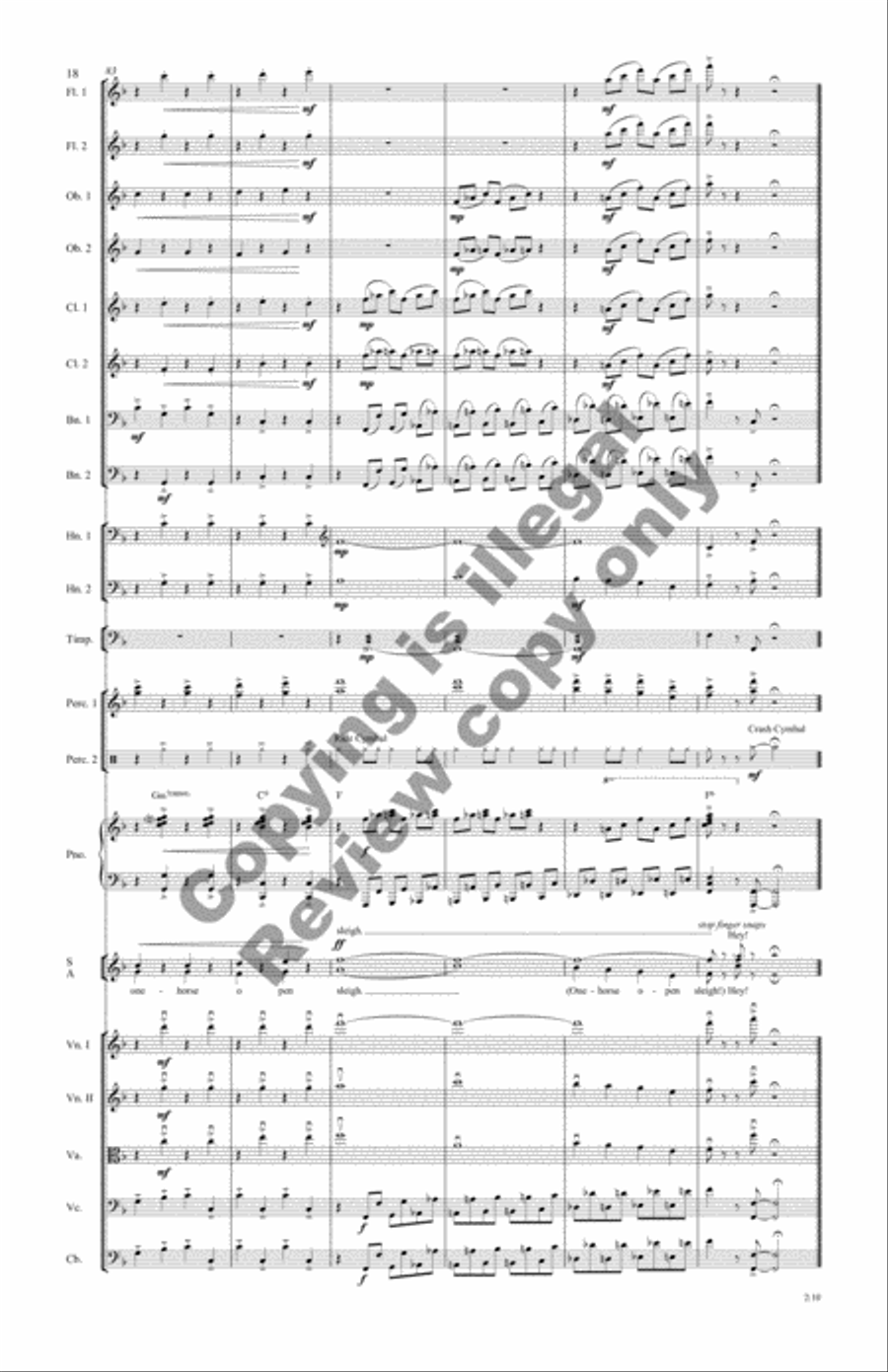 Jingle Bell Swing! (Additional Full Score) Choir scores gallery preview page 12